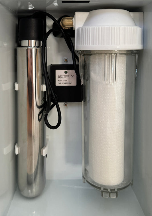 UV light and 5 Micron Filtration System