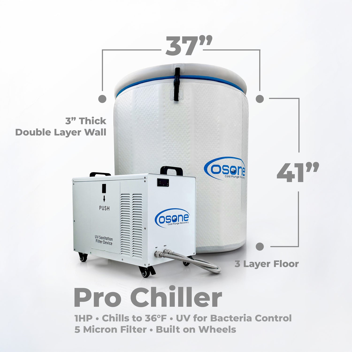 OSONE HydroBarrel Cold Plunge Ice Bath