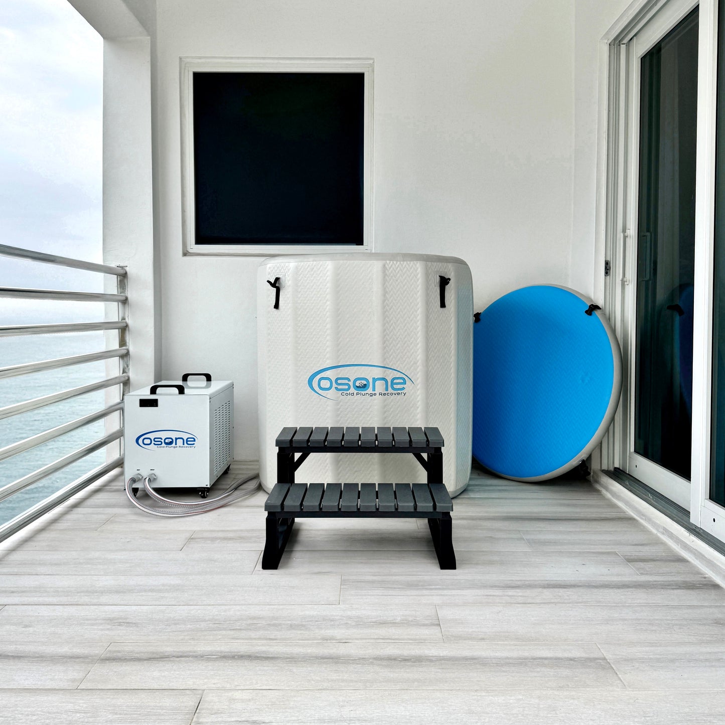 OSONE HydroBarrel Cold Plunge Ice Bath with Pro 1 HP Water Chiller