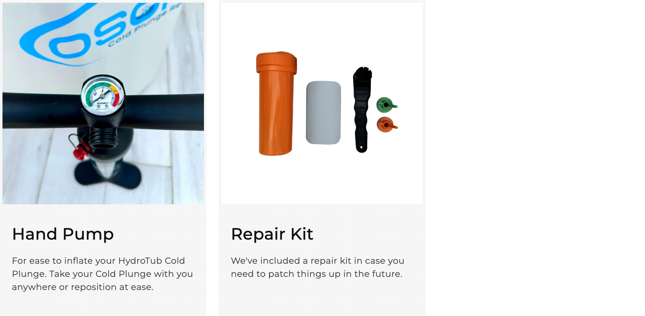 Included Items: Hand Pump, Repair Kit
