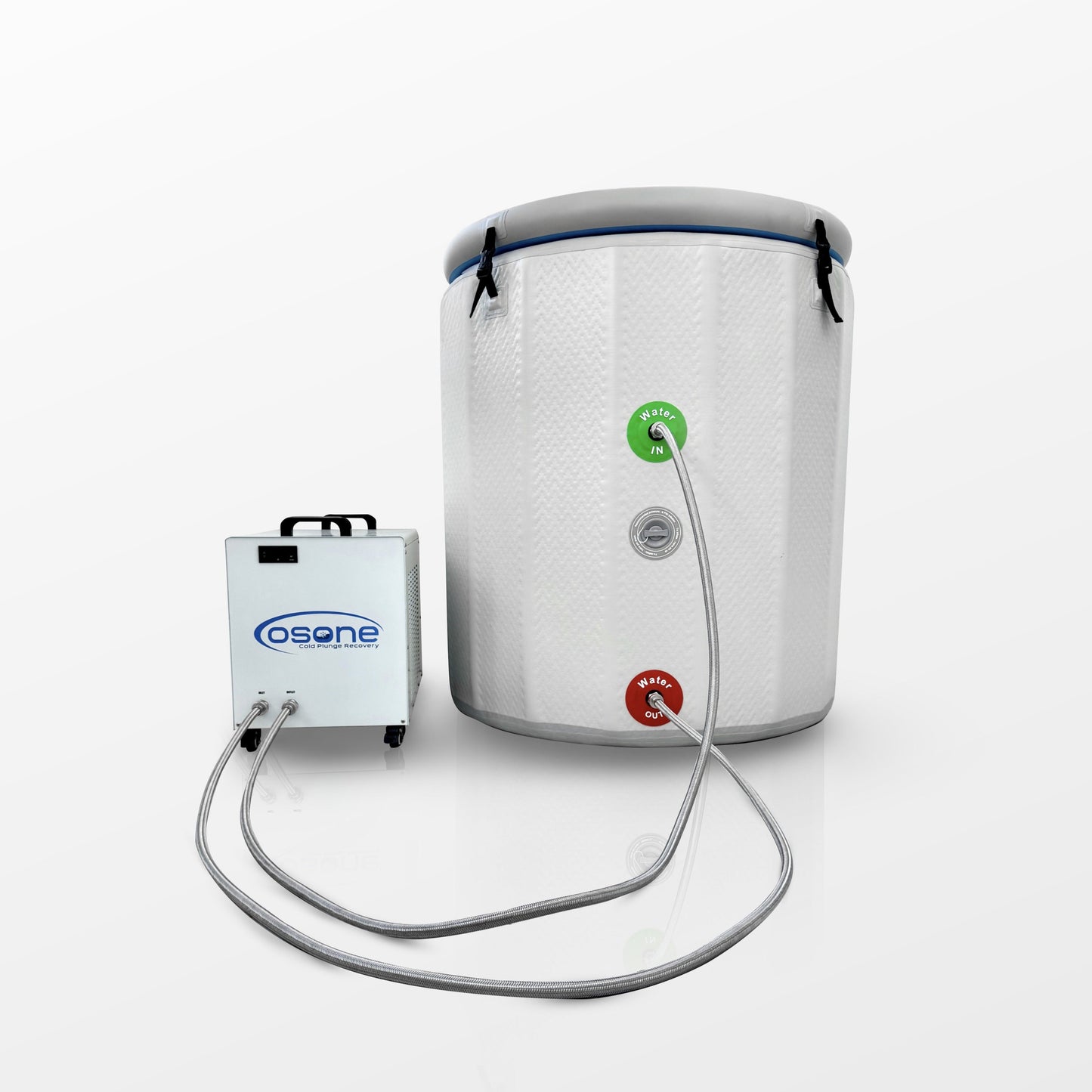 OSONE HydroBarrel Cold Plunge Ice Bath with Pro 1 HP Water Chiller