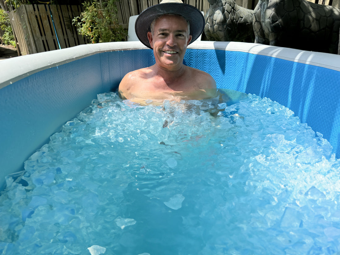 Man in Ice Bath