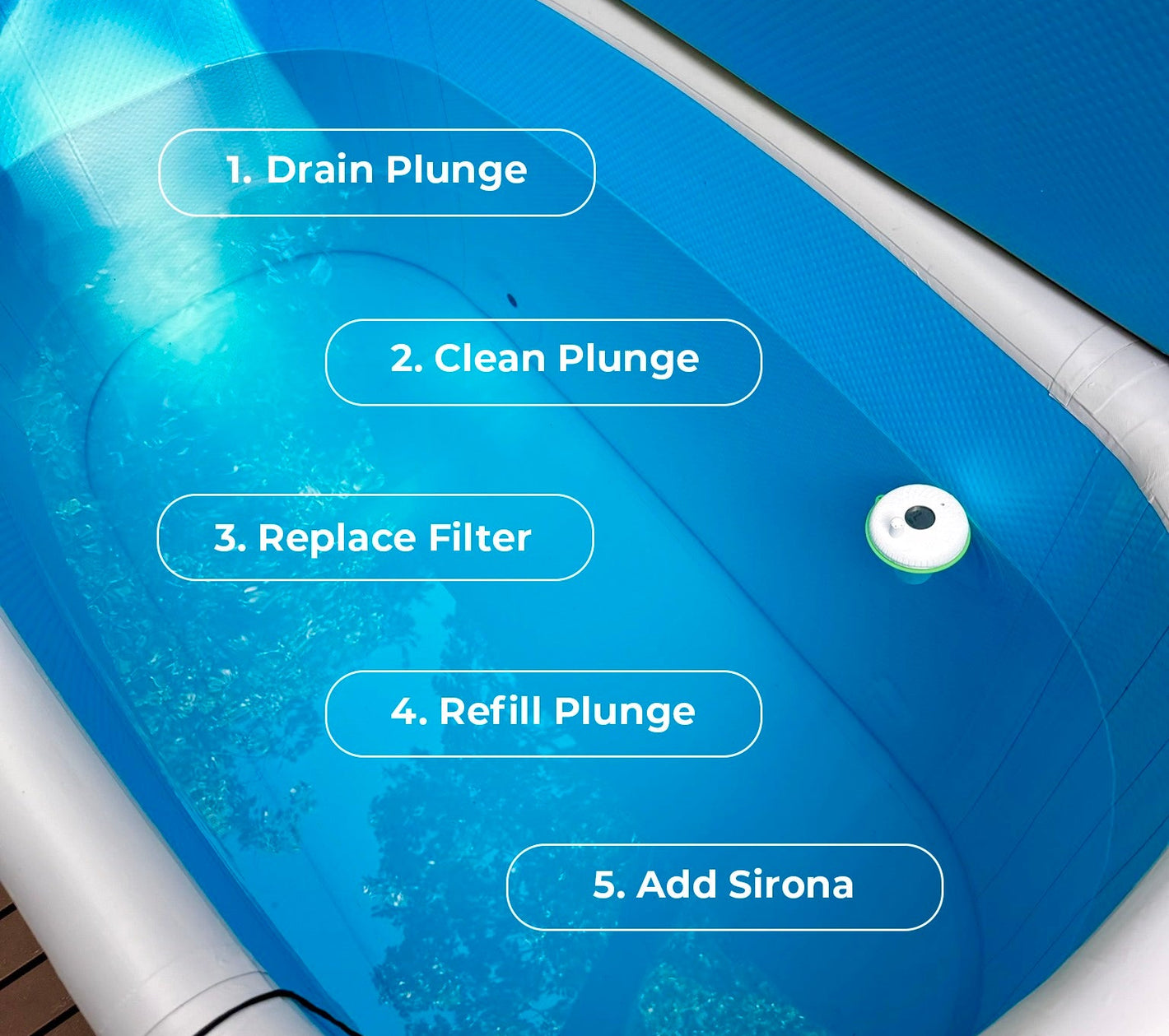 How to clean your cold plunge