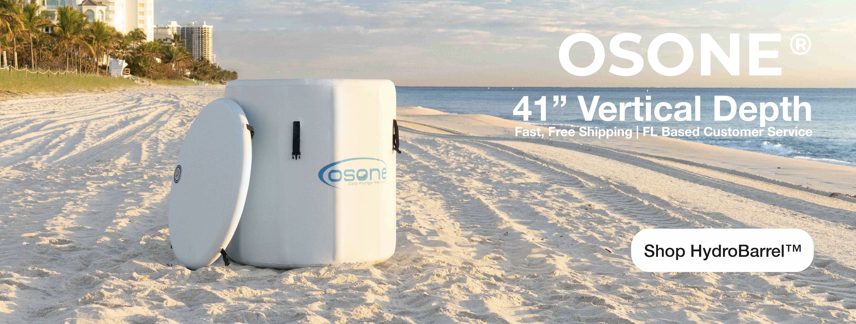 OSONE HydroBarrel Vertical Cold Plunge Barrel