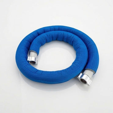 Steel braided clear hoses with condensation sleeves