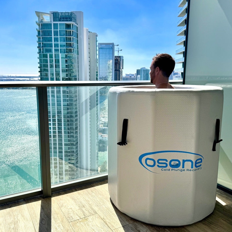 OSONE HydroBarrel Cold Plunge Ice Bath with Pro 1 HP Water Chiller