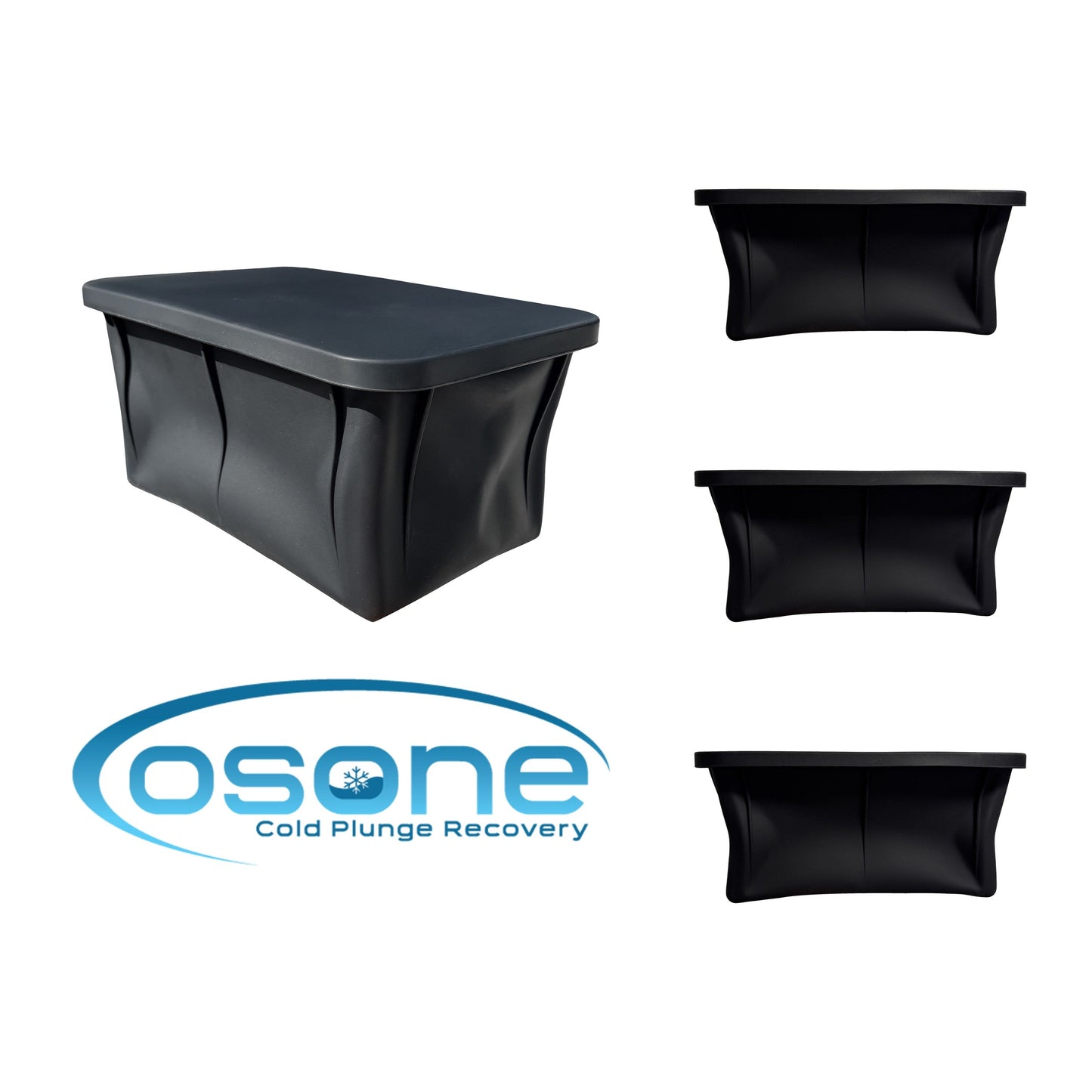 OSONE Ice Block Trays - 3 pack makes 36lbs of ice