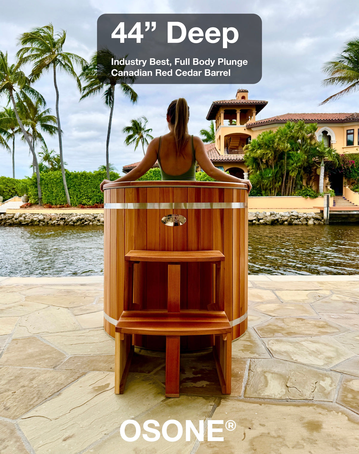OSONE Cedar Barrel Cold Plunge HydroGen