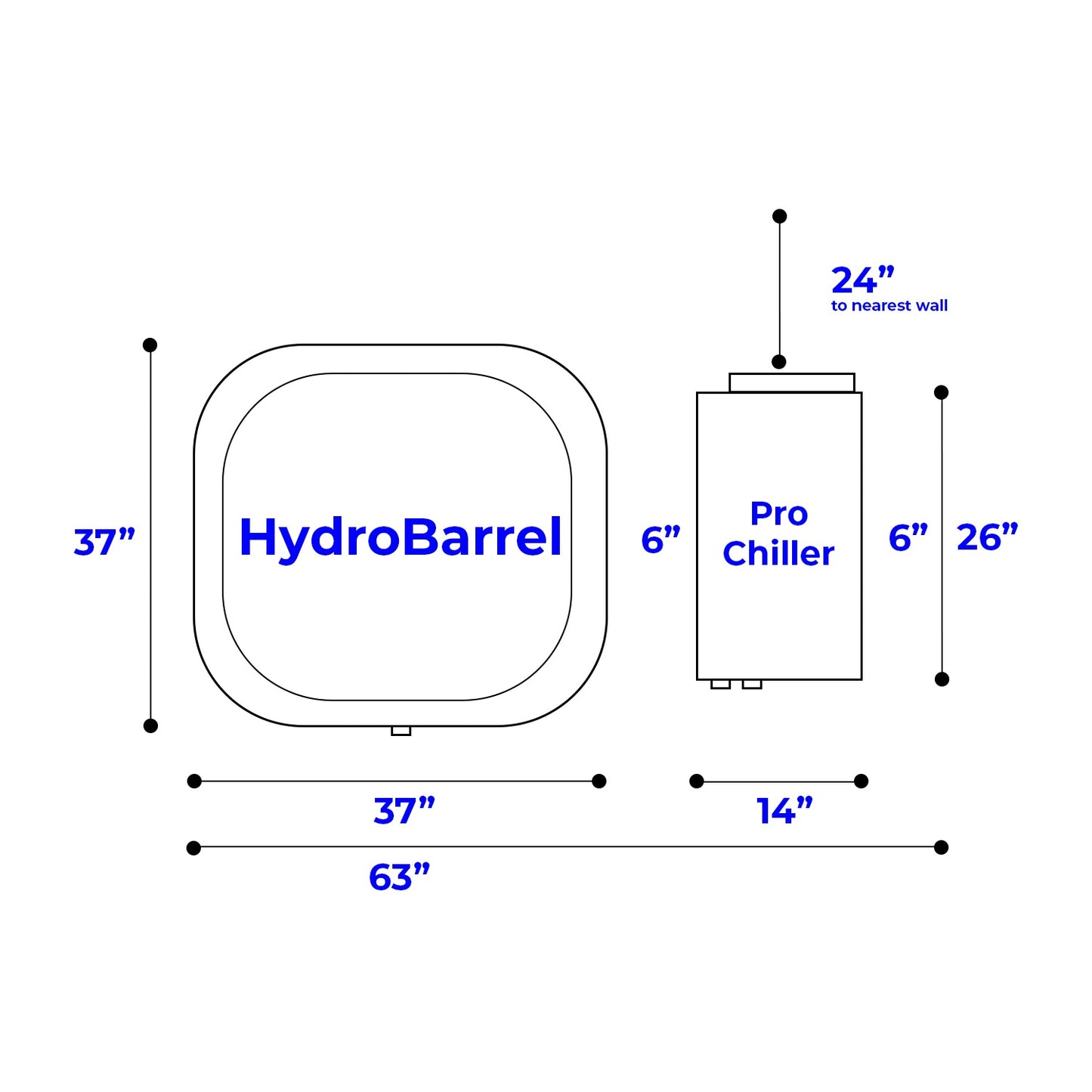 HydroBarrel Dimensions