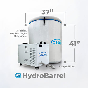 OSONE HydroBarrel Cold Plunge Ice Bath with Pro 1 HP Water Chiller