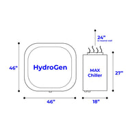 Cedar Barrel & Max Chiller Dimensions
