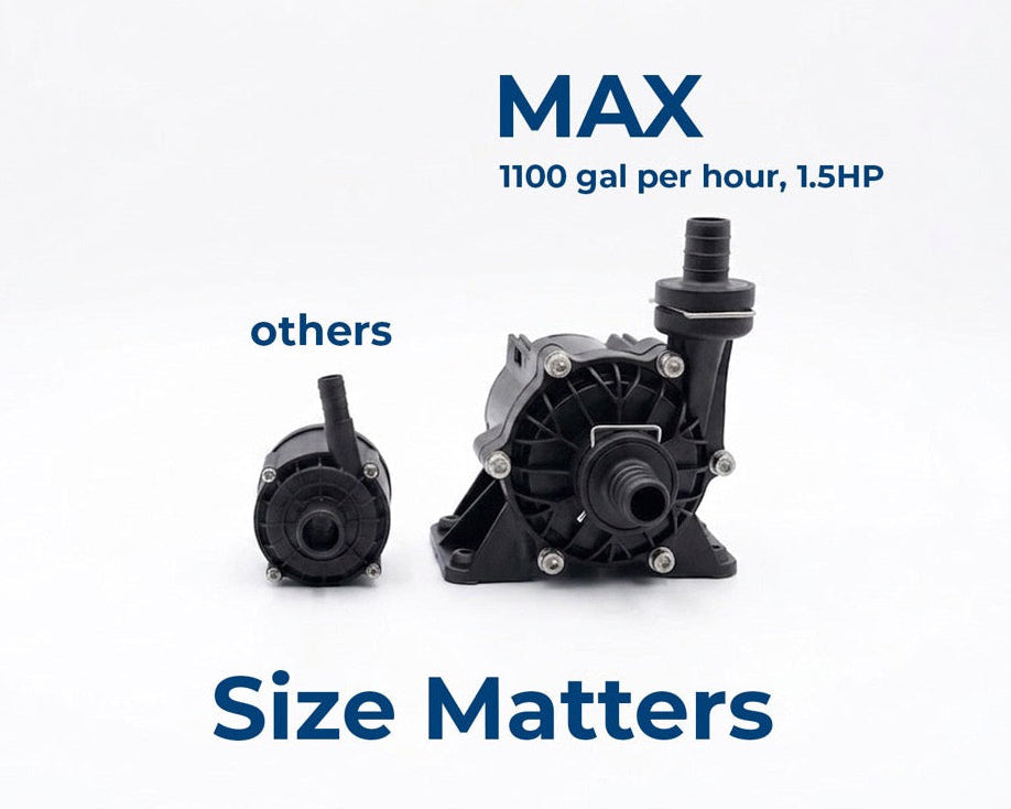 Comparison of pumps between the MAX vs others