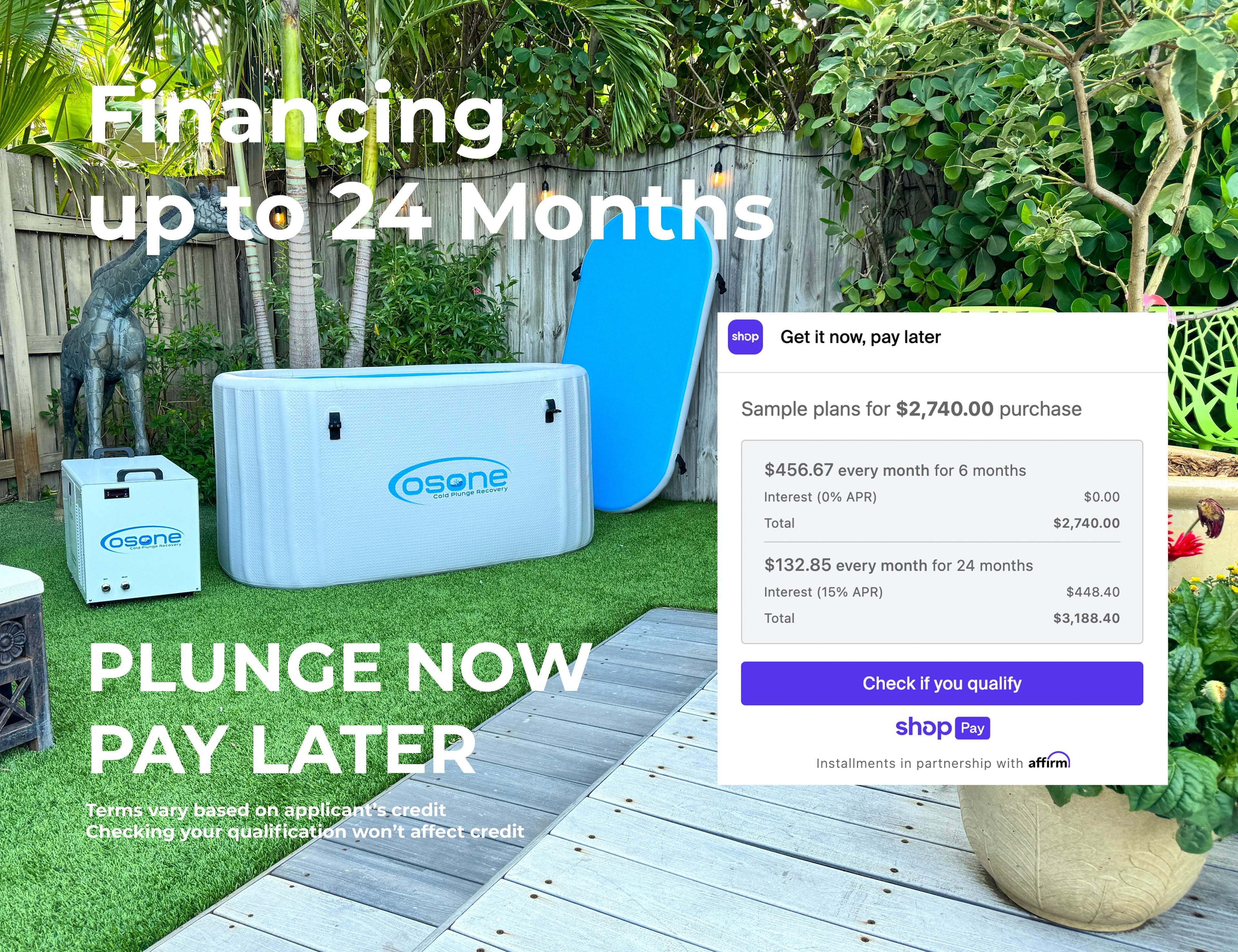 Financing up to 24 months