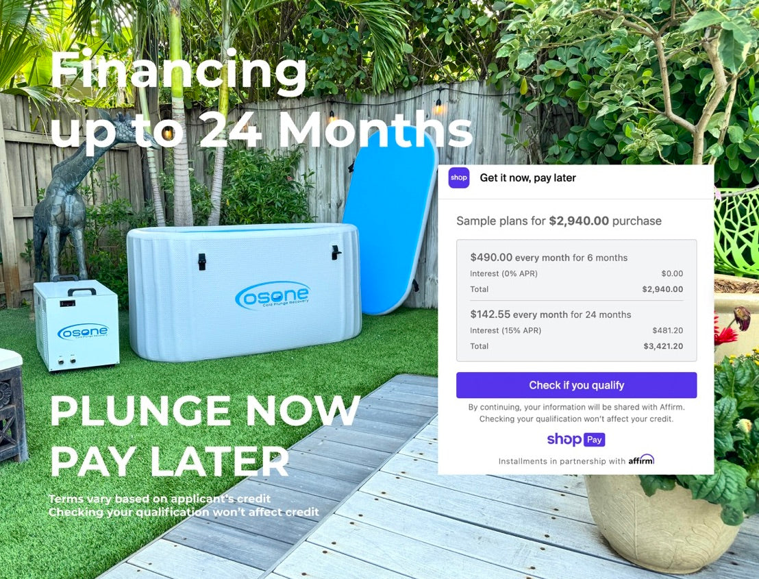 Financing up to 24 months with Shop Pay Installments and Affirm