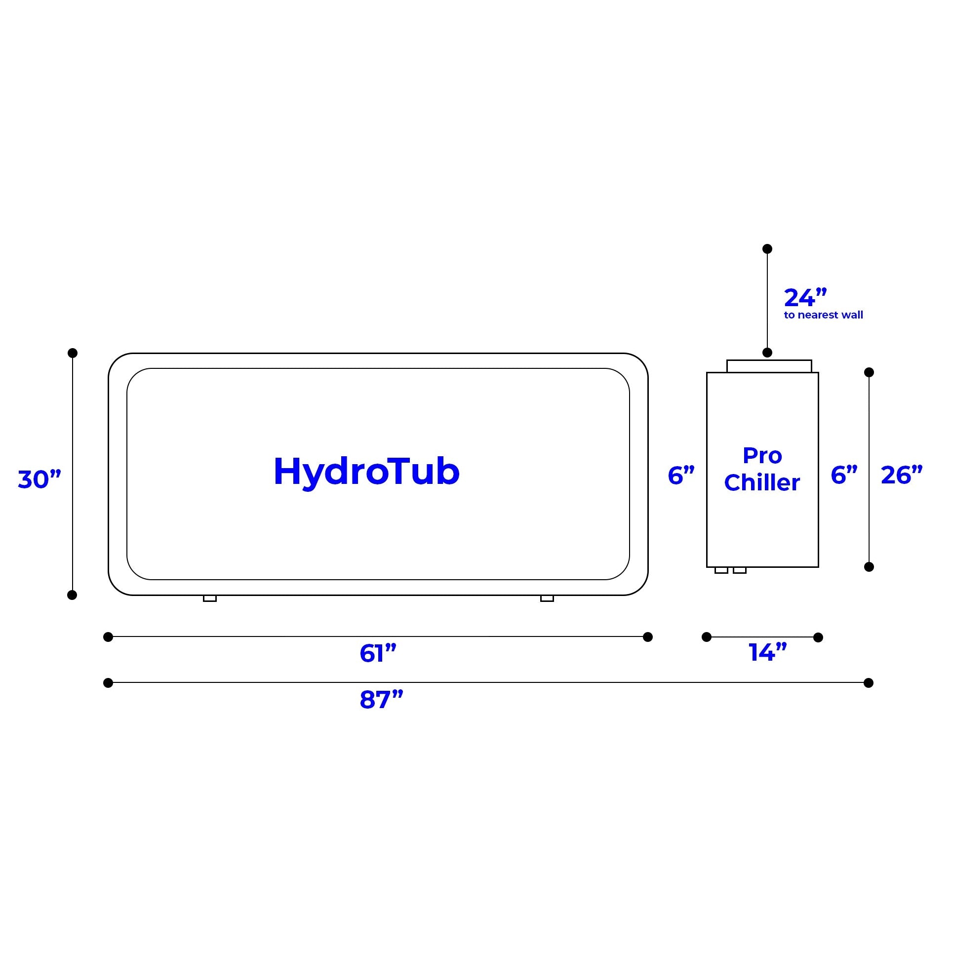 HydroTub Dimensions
