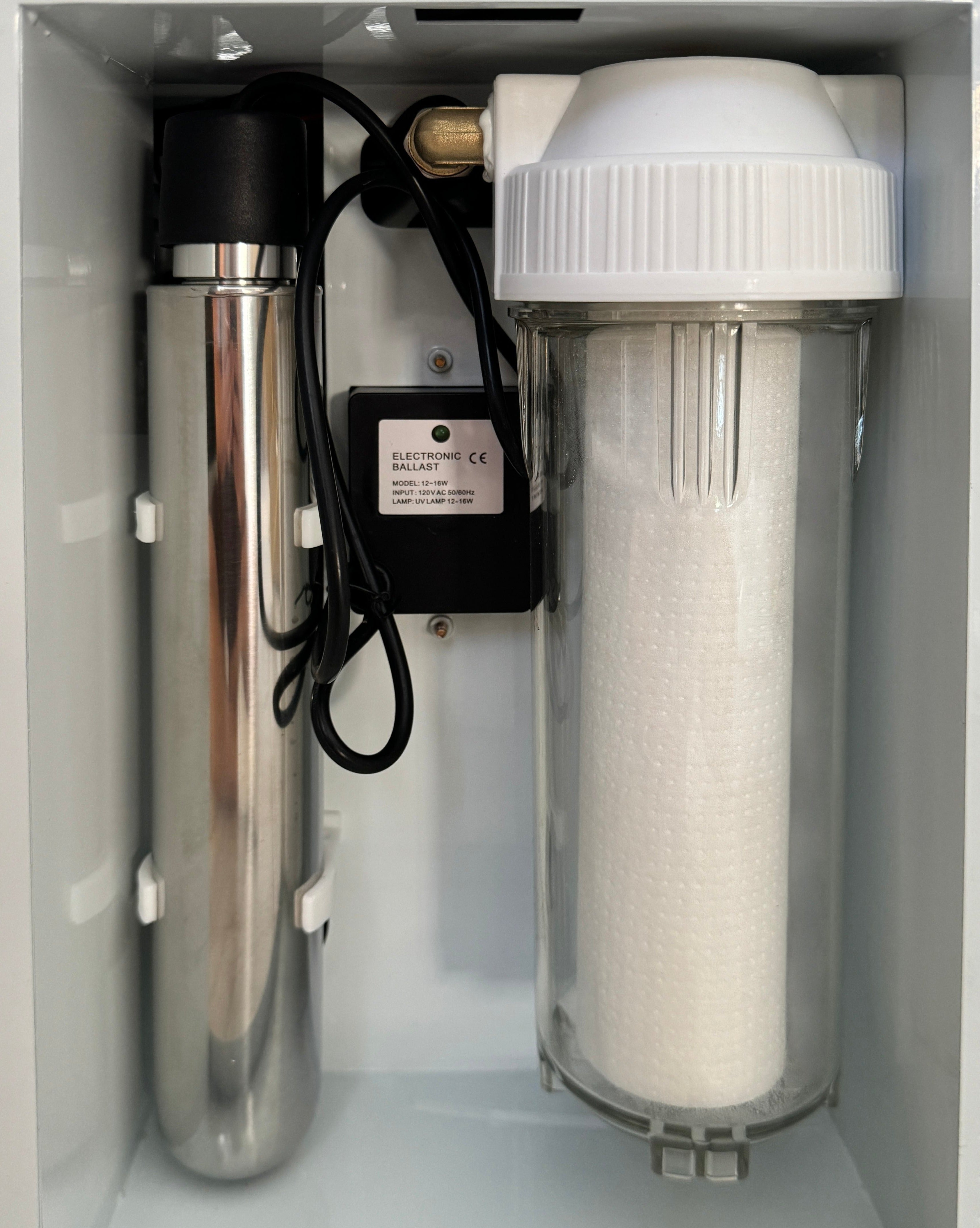 UV light (left) & White Filter for Osone Pro Chiller (right)